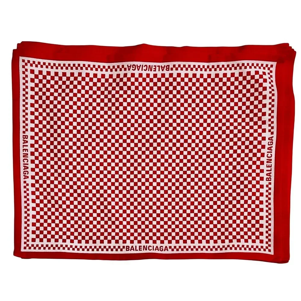 Balenciaga Bistro Natural Cotton Table Linen Set ~ Red